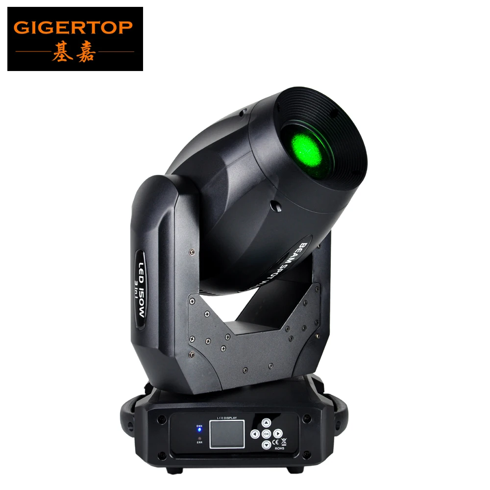 TIPTOP 150W DJ Lights Moving Head LED 3IN1 Lyre Spot Light 10 Gobos 7 Colors And 3 Face Prism For Stage Party Disco | Освещение