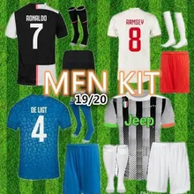 Комплект для взрослых+ носки juve Футбольная Футболка BUFFON Dybala DE LIGT Ramsey Ronaldo Kean футболка для взрослых 19/20 Uwen