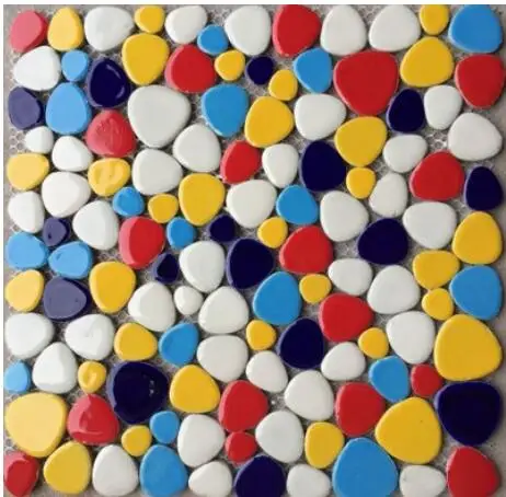 30X30 см DIY мозаика ремесло художественный пояс мозаика изготовление мозаичная плитка фарфоровая микро керамика неправильной формы ультратонкая керамика - Цвет: Коричневый