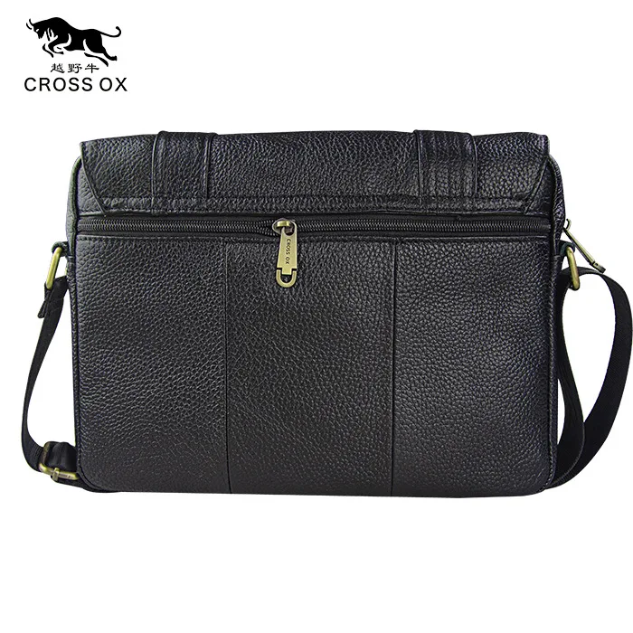 

Fashion Real Cowhide Men's Messenger Bag Trend Multi-layer Business Shoulder Bag for Huawei T3 10, AIR 9.7,SM TAB A6 10.1 Case