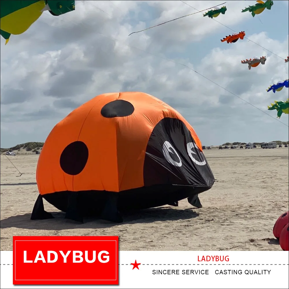 Kite landscape ladybug soft inflatable kite pendant kids audlts outdoor fun toys kite festival