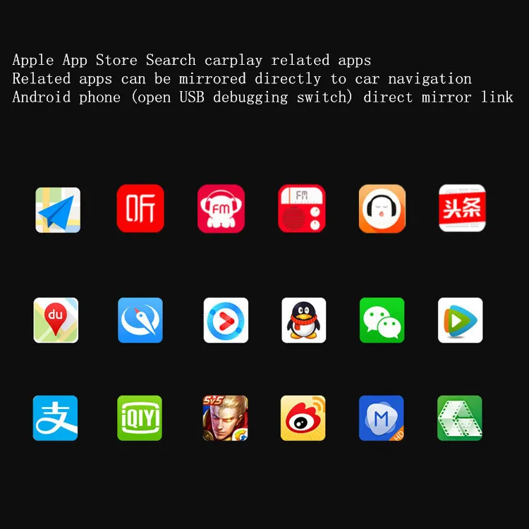 Android Автоматическая навигация зеркальная ссылка USB для iPhone Apple автомобили играть мобильный CarPlay адаптер цифровой автомобильный телевизор программный ключ тюнера системы