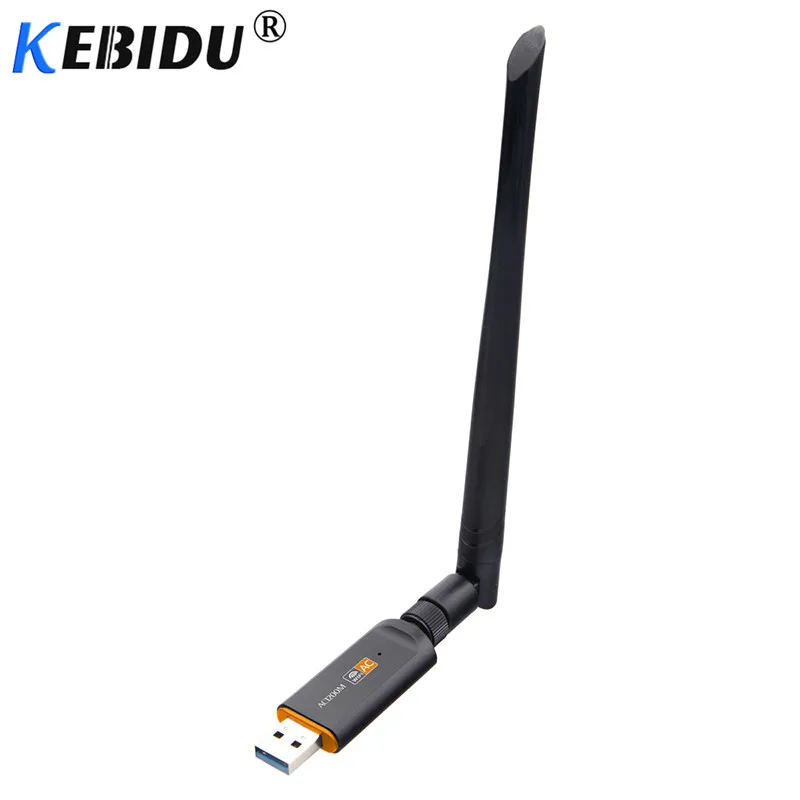 Kebidu 1200 Мбит/с приемник сетевой карты USB 3,0 с антенной беспроводной Wifi адаптер двухдиапазонный для настольного ноутбука 802.11ac стандарт