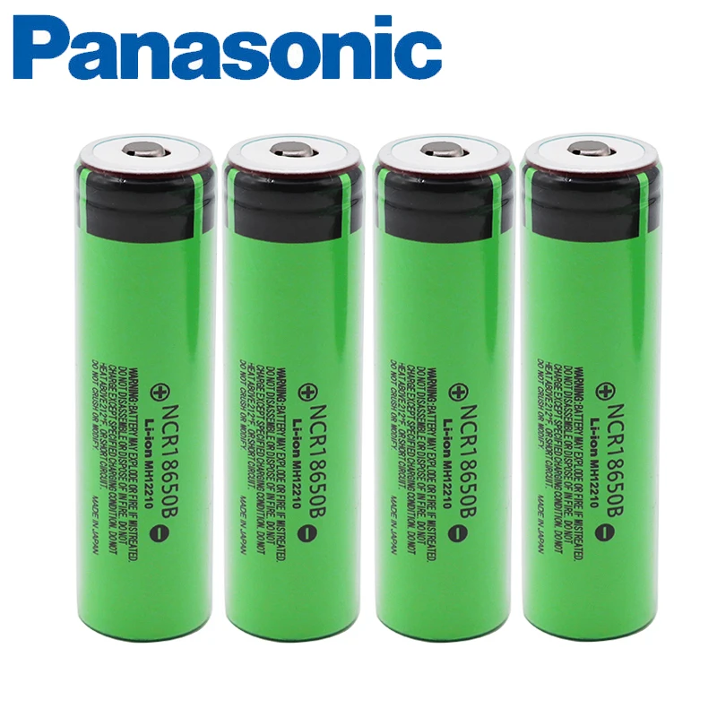 

Panasonic 100% Original Genuine 3.7v 18650 Rechargeable Battery 3400mAh Lithium NCR18650B For toys Flashlight batteries