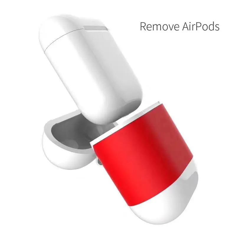 Для Airpods 2 1 беспроводной чехол для зарядки QI Стандартный зарядный приемник крышка