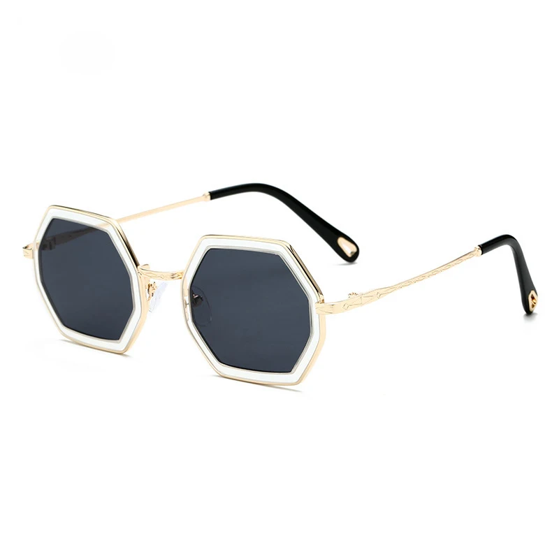 Модные маленькие шестигранные солнцезащитные очки Новое поступление готические Оттенки для женщин Роскошные Брендовые очки Lunette De Soleil ретро очки