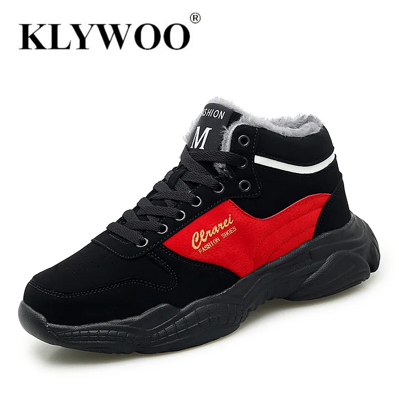 KLYWOO/мужские зимние кроссовки модная спортивная обувь для отдыха мягкая