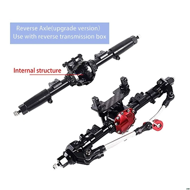 

Aluminum Reverse Front and Rear Axle for 1:10 Axial SCX10 RC Model Crawler Car Spare Parts