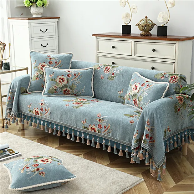 Style 2 Европейский класса люкс; одеяло; пледы одеяло Cobertor кисточкой одеяла Non-slip Многофункциональный Голубой плед DustCloth Универсальный - Цвет: Style 2