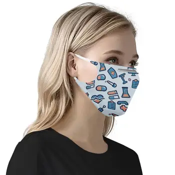 

7Pcs PM2.5 Filter Masks Carbon Insert Women Men Anti-dust Masks Washable Mask Reusable Face Mask Non-disposable Moth Mask