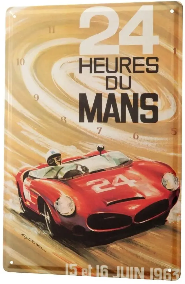

SINCE 2004 Tin Sign Metal Plate Decorative Sign Home Decor Plaques Vintage Car Le Mans 24-Hour Race