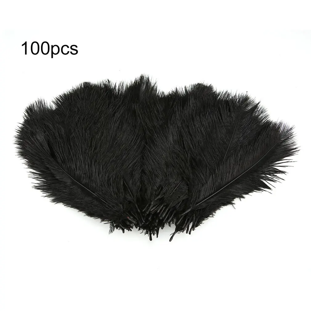 

100PCS/Set 20-25CM Beautiful Luxury Style Ostrich Feathers DIY Wedding Party Decorative Celebration Feathers Black/White
