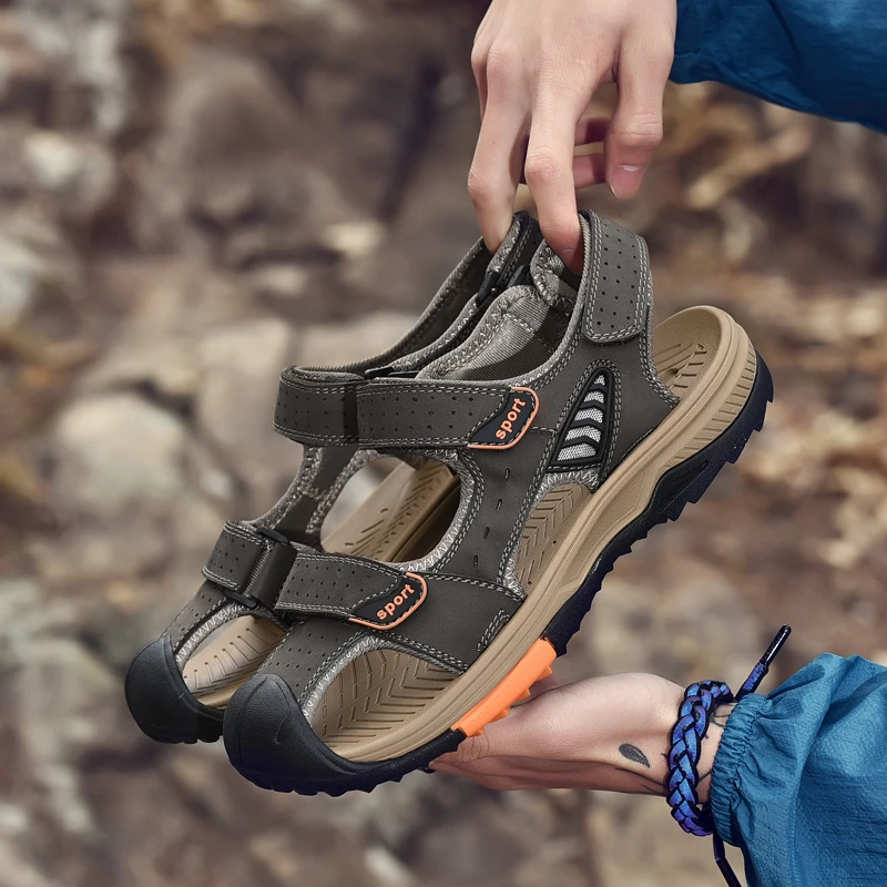 Sandaliascasual Sandalias para hombre, zapatos transpirables, de seguridad, para correr|Sandalias de hombre| - AliExpress