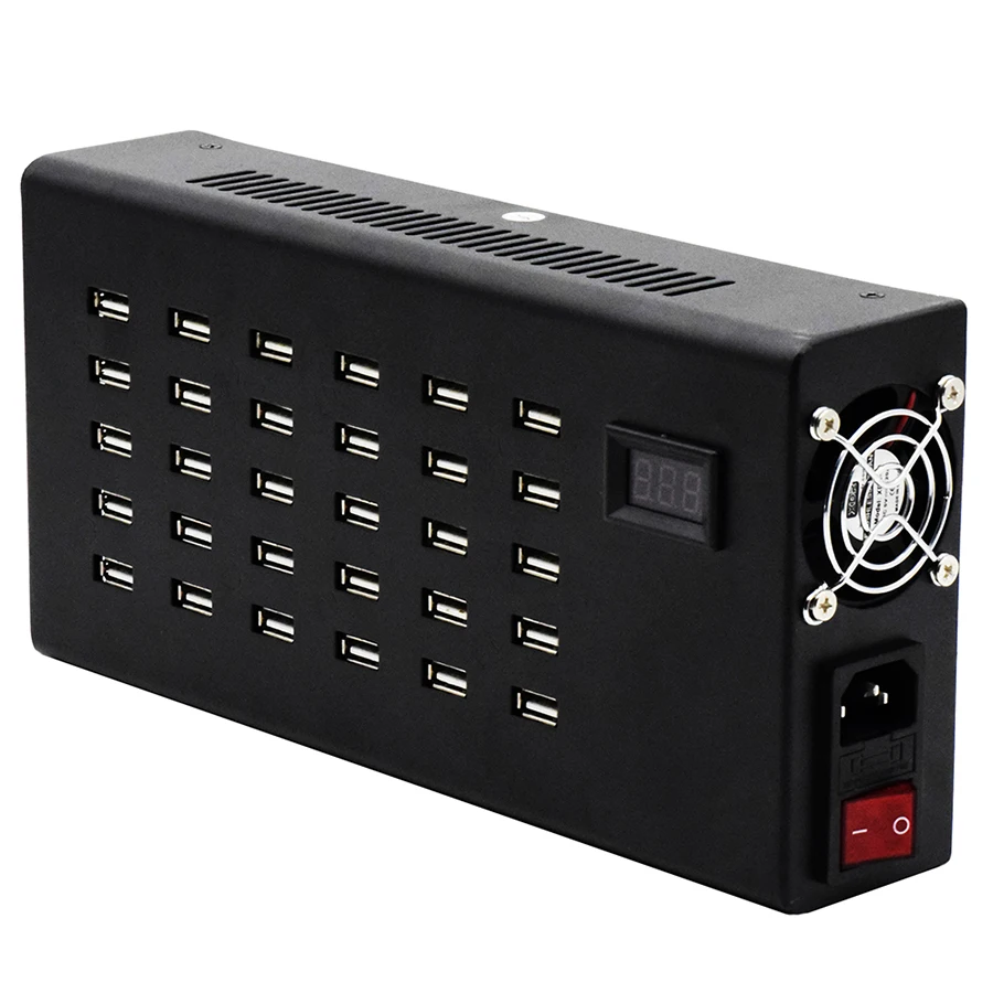 300 Вт 30 портов зарядная станция для нескольких устройств USB настольное умное