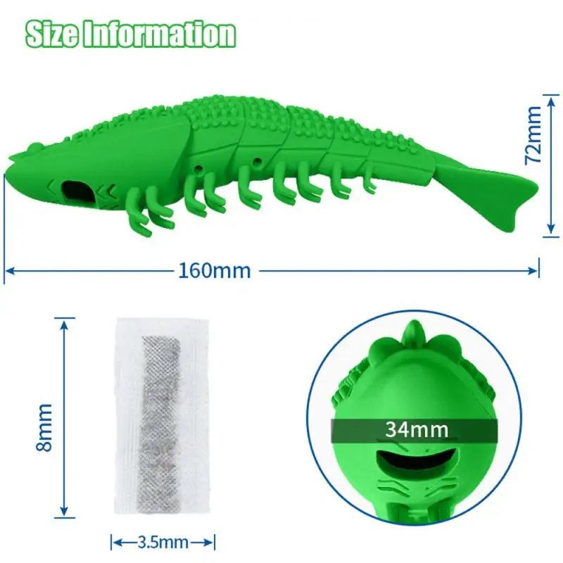 Hot Pet Cat Toy Shrimp Shape Cat Toothbrush Teething Toy With Catnip Pet Toys Shrimp Bite Clean Tooth Pets Cleaning Supplies