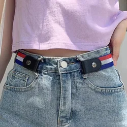 New Product Invisible Belts For Men No Buckle Tight Waist Jeans Pants Seamless Women's Belt Decoration Stretch Elastic Waistband
