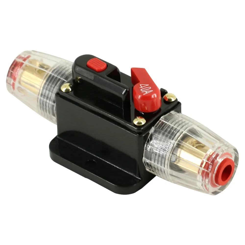 Interruttore Automatico Con Fusibile Di Ripristino Per Auto E Barche - DC 12V-24V - Protezione Impianto Audio - Foto 3