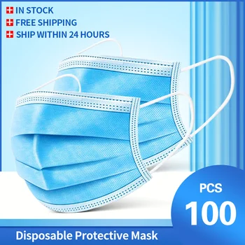 Mascarilla facial desechable antipolvo, máscara de protección para la boca, antigotículas