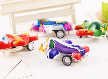 

1Pcs Classic Boy Girl plane Kids Toy Mini Small Pull Back toys plastic colorful car toy Educational Toys For Children Gift