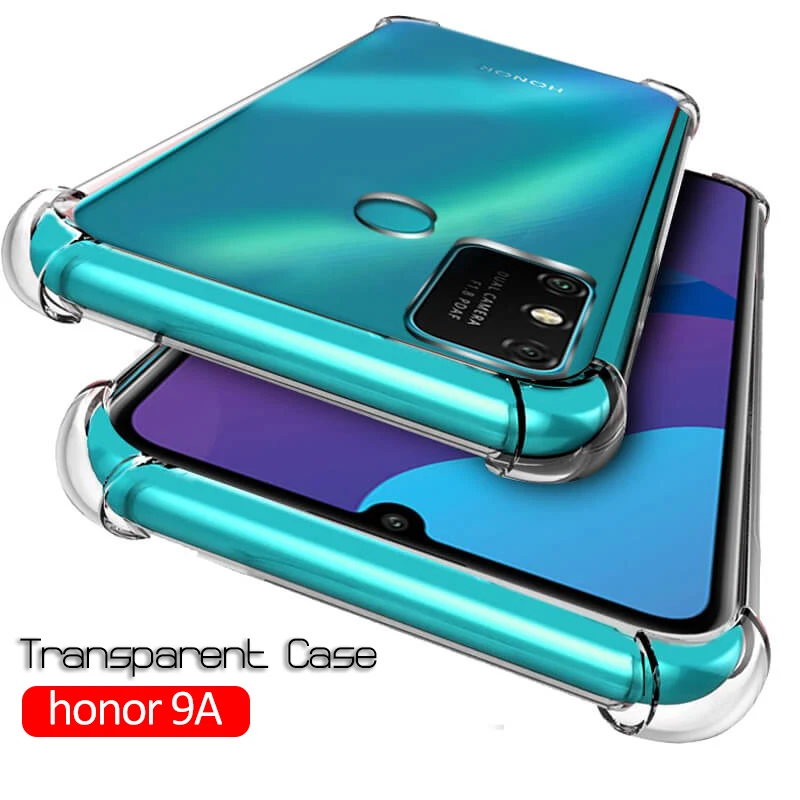 Прозрачный чехол для телефона huawei honor 9a 9x9s 8x 8a 8c на honer 10 lite 20 light 20s 30 10i p20 p30 p40 pro