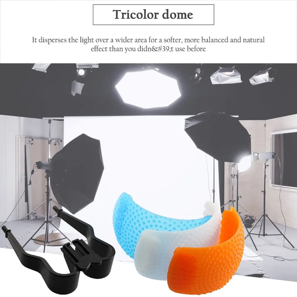 3 Color Flash Diffuser Cover for Canon for Nikon/Pentax/Kodak/Panasonic/Olympus DSLR SLR Camera