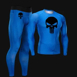 Sports suit 4xl Men's Winter Warm Training Base layer underwear Jogging suits Quick dry Sweat Tracksuit rashgarda MMA Fitness