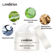 LANBENA Blackhead Remover Face Nose Mask Pore Strip Black Mask Peeling Acne Treatment Black Deep Cleansing Skin Care Korea