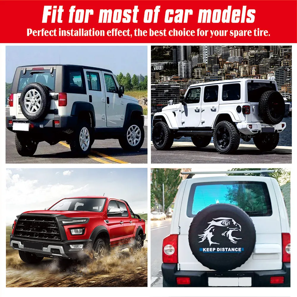 Spare Tire Cover For Honda CR-V & Other SUVs - Waterproof Dustproof Anti-UV Protection (S Size)