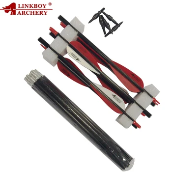 

3-Take-Down 2-Take-Down Sp500 Pocket Carbon Arrows Plastic Vanes 100GR Tips Compound Bow Arrow Archery Hunting Shooting 12pcs