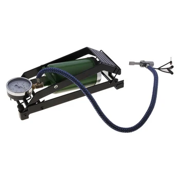 

Foot pump with pressure gauge, single cylinder 8x13 cm