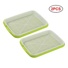 2 шт пластиковые двухслойные рассады проращиватель лоток-питомник большой емкости пшеничная трава садовник контейнер рассады лоток гидропоники