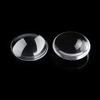 

Pandahall 30MM Transparent Dome Clear Glass Cabochons Half Round Circle Flat Back for Diy Jewelry Settings 30x8mm