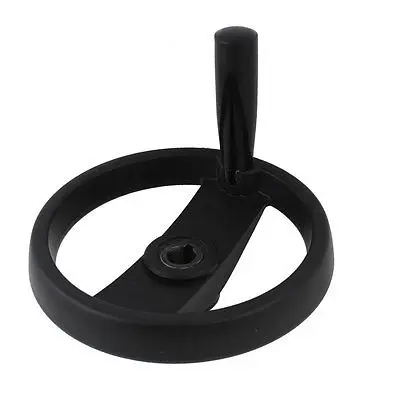 

Grinder Foldable Revolving Handle 200mm Dia Hand Wheel Black