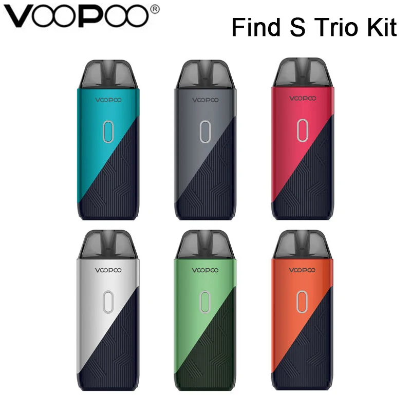 

Original VOOPOO Find Trio Kit Pod 1200mAh Battery 23W output and 3ml pod vape Fit PnP coil E-Cigarette Vaporizer