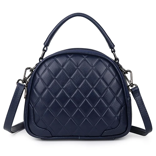 Royal Blue COMFORSKIN натуральная кожа сумка на плечо модная брендовая Большая вместительная женская кожаная сумка Геометрический стиль женская сумка-мессенджер - Цвет: Royal Blue