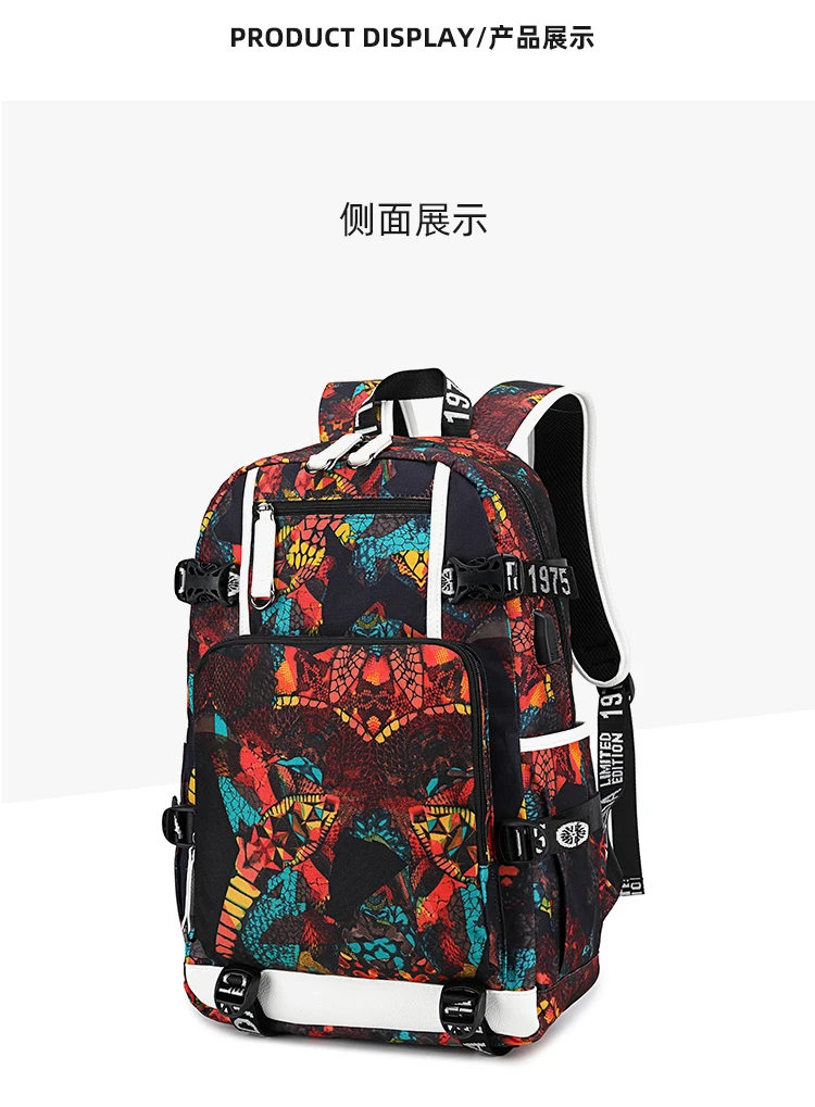 Наруто Саске косплей Печать Рюкзак USB Back Pack Холст Путешествия Рюкзак аниме школьные сумки Rugzak