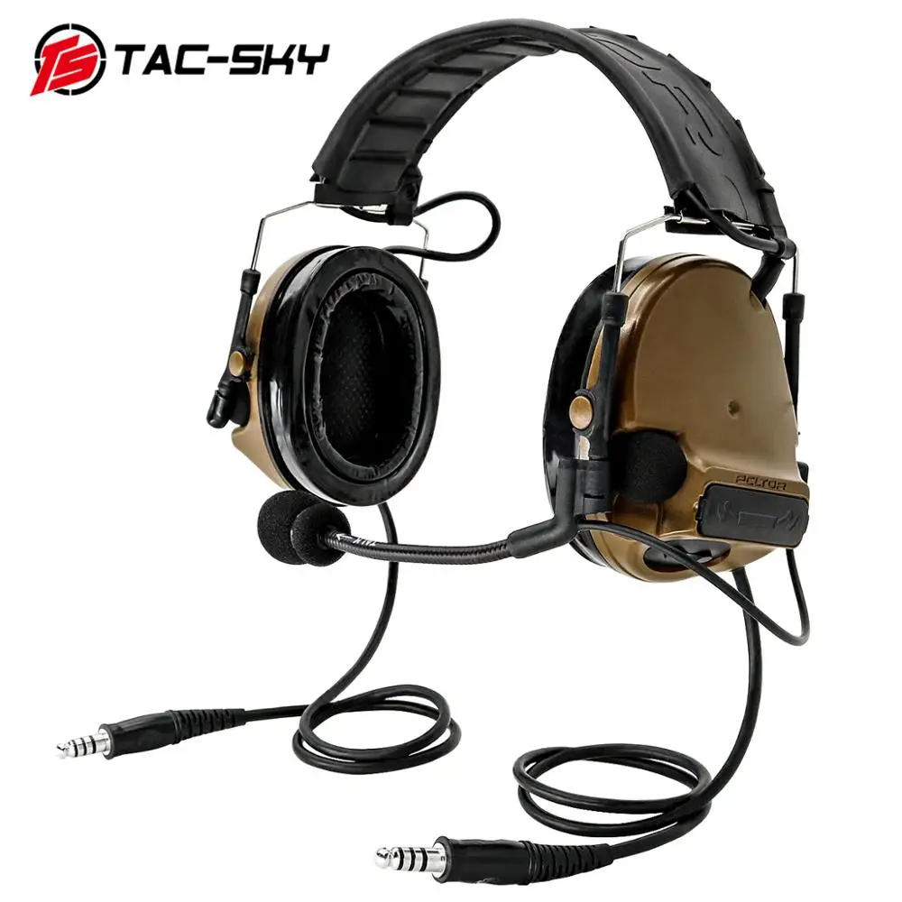 Силиконовые наушники COMTAC TAC SKY comtac iii двойная версия военного слухового