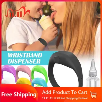 

VIP US Silicone Liquid Wristband Hand This Wearable Hand Sanitizer Dispenser Pumps Disinfecta Wash Hand Gel drop shipping