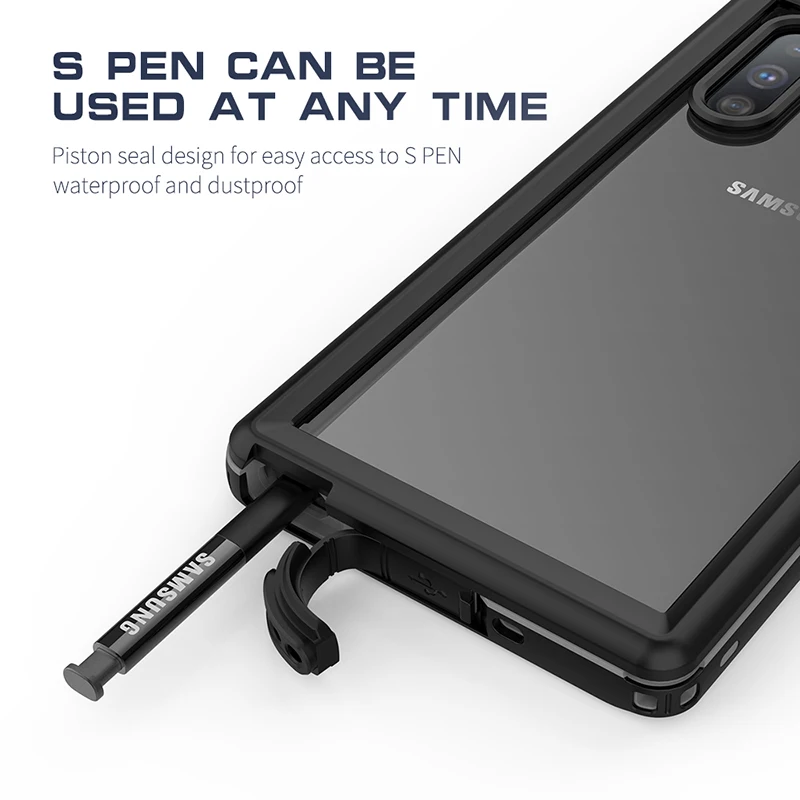 IP68 Водонепроницаемый чехол для телефона для samsung Galaxy Note 10 Plus 9 8 10+ Водонепроницаемый защитный чехол для дайвинга для samsung S9 S10 Plus