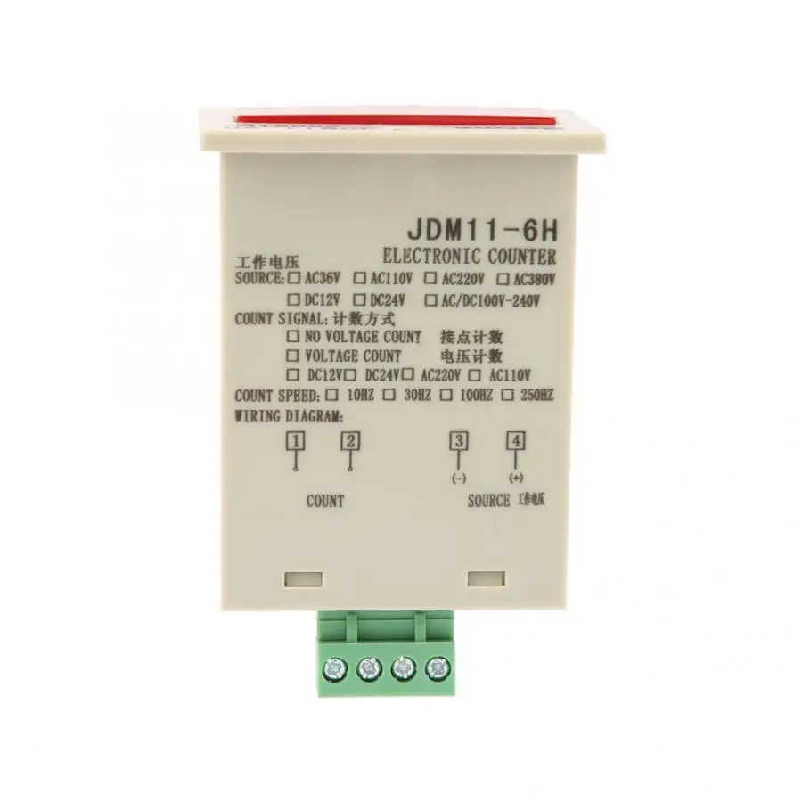 JDM11 6H электронный счетчик 6 цифр дисплей AC220V/DC36V/DC 24 V/DC 12V|Счетчики| |