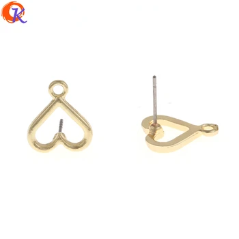 

Cordial Design 100Pcs/Lot 13*15MM Jewelry Accessories/Jewelry Making/Gold Heart Shape /Earrings Base Parts/Earring Findings