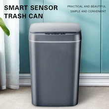 Lata de lixo inteligente sensor automático dustbin inteligente sensor de lixo elétrico bin casa lata de lixo para cozinha banheiro lixo bin