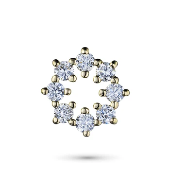 

Pendant in yellow gold with a diamond