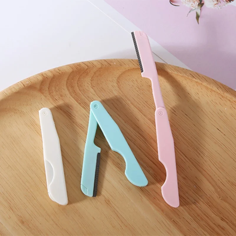 

Folding Eyebrow Trimmer Folding Cutter Head Design Portable Eyebrow Razor Shaver Eyebrow 3 Pcs/ Set Eyebrow Trimmer#