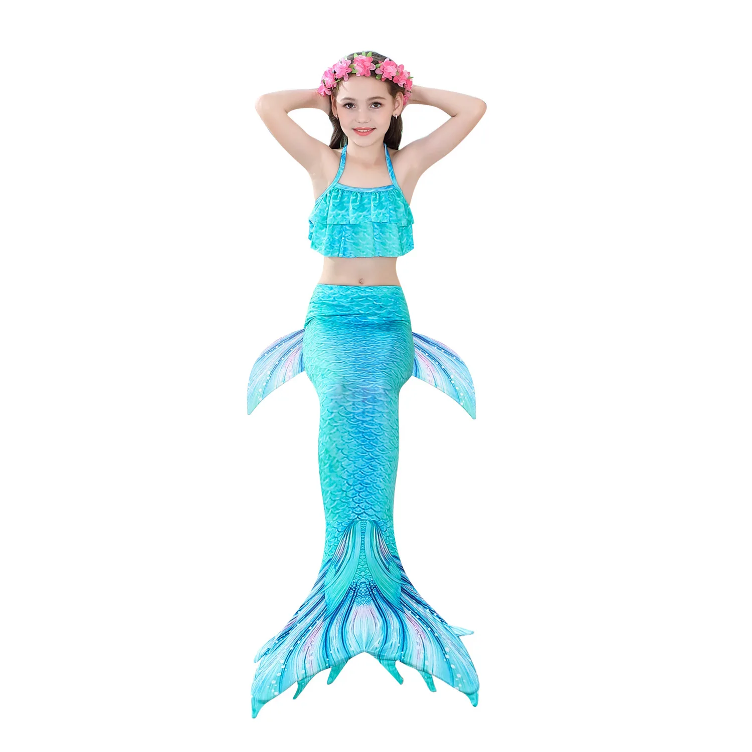 Hot Girls Mermaid Tail With Monofin For Swim Mermaid Swimsuit Mermaid Dress Swimsuit Bikini cosplay costume