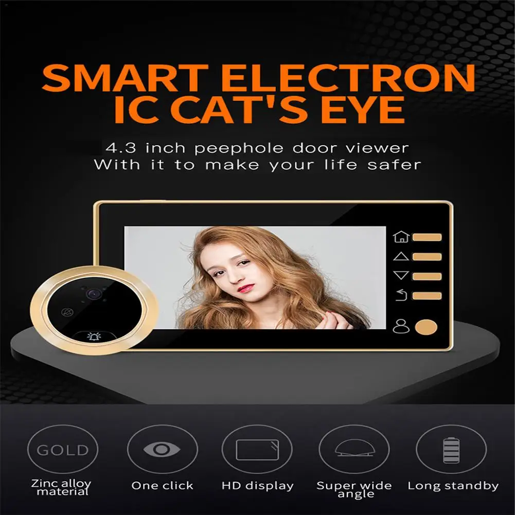 

Video Doorbell Monitor HD Lens Video-recording Photo-taking Wired Video Doorbell Phone RTOS Operating System Kit Home Security