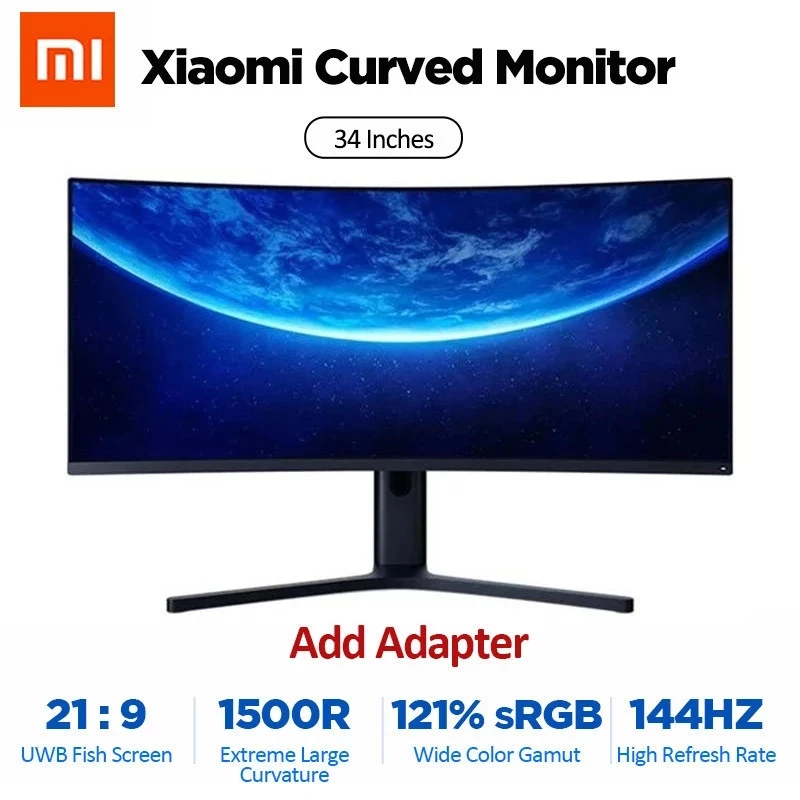 XIAOMI Monitor Gaming Melengkung 34 