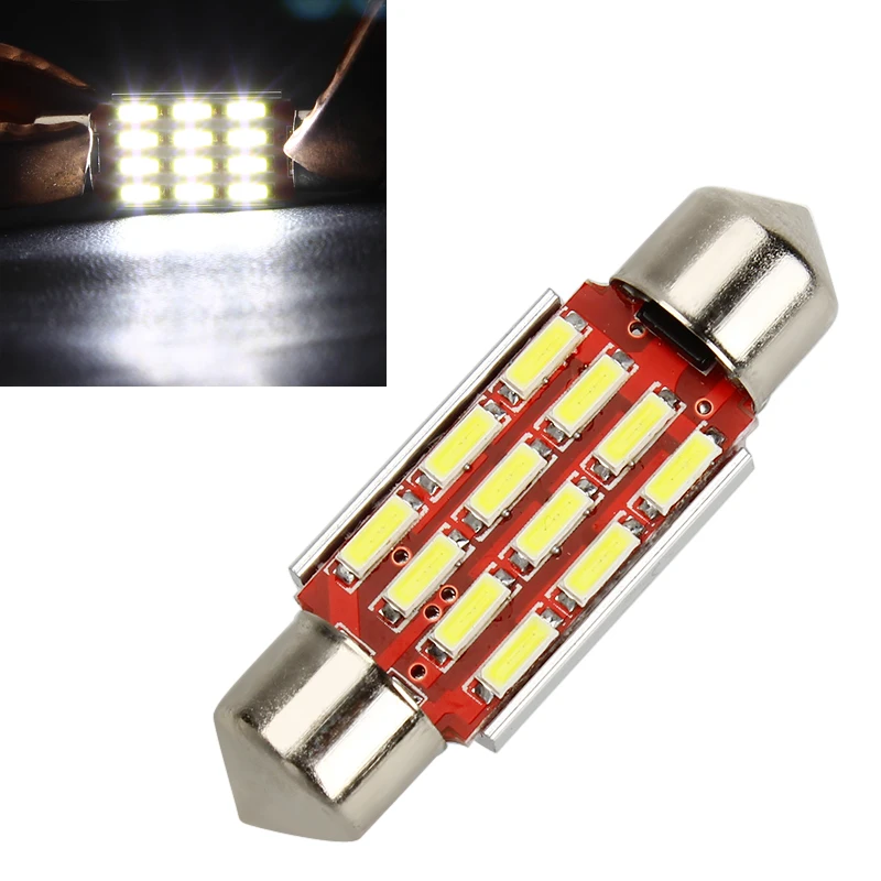 LEEPEE 4014 SMD Festoon 12 Светодиодный s 36 мм Автомобильный светодиодный светильник для
