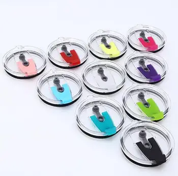 

25pcs 30oz Leakproof Reusable Plastic Cup Lid Thermal Insulation Seal Cover for 30oz Tea Cup Cover Coffee Cup Can insert straw