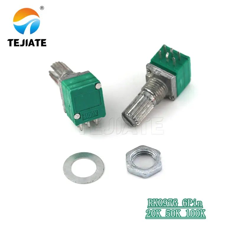 5pcs-RK097G-20K-50K-100K-B5K-with-a-switch-audio-6pin-shaft-15mm-amplifier-sealing-potentiometer (2)